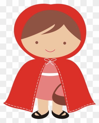 Little Red Riding Hood Big Bad Wolf Drawing Party Clipart