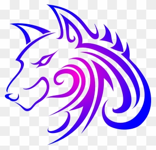 Purple Wolf Png Logo Clipart