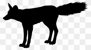 Red Fox Fauna Silhouette Black M - Portable Network Graphics Clipart
