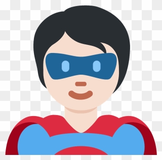 Superhero Emoji Clipart - Cartoon - Png Download