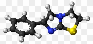 Ball And Stick Model Of The Levamisole Molecule - 3d Structure Of Urea Clipart