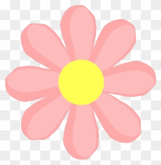 Cute Flower Pink Svg Clip Arts - Flower Clip Art - Png Download