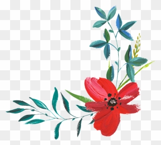 Hand Painted Flowers Png Clipart