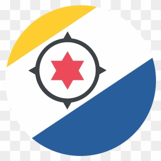 Caribbean Netherlands Flag Emoji Clipart - Bonaire Flag - Png Download