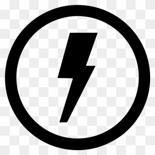 Electric Electricity Shock Round Error Notice Svg Png - Electrical Icon Png Clipart