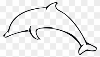 Savvy Skillshare Projects - Dolphin Outline Black And White Clipart