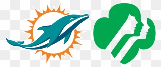 Dolphin Clipart Girl Dolphin, Dolphin Girl Dolphin - Miami Dolphins Logo - Png Download