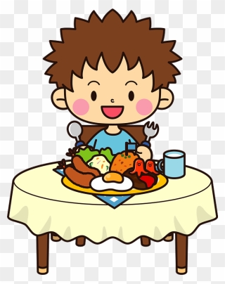 Child Boy Lunch Clipart - Sibling Brother And Sister Cartoon - Png Download