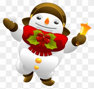 0 E4357 5b36f19b Orig - Cute Snowman And Santa Clipart