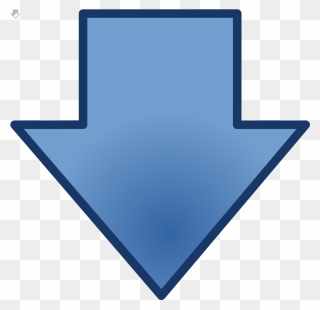 Little Blue Down Arrow Svg Clip Arts - Sign - Png Download