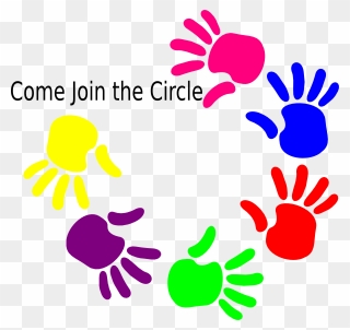 Circle Logo Helping Hands Clipart