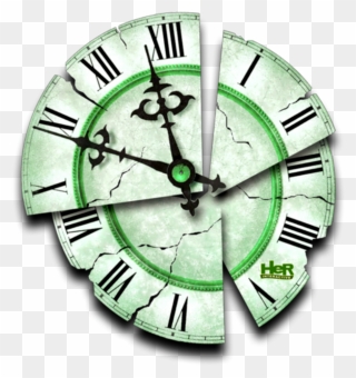 Transparent Timeclock Clipart - Broken Clock Tattoo Design - Png Download