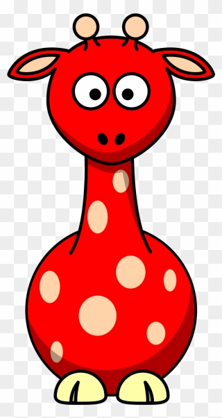 Red Giraffe Clipart