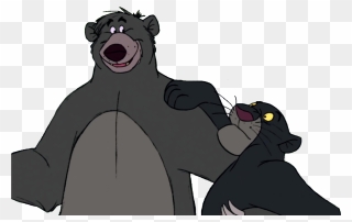Bear Baloo Bagheera The Jungle Book Clip Art - Png Download