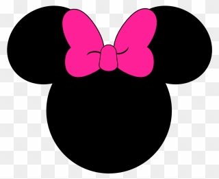 Download Silhouette Minnie Mouse At Getdrawings - Printable Minnie Mouse Head Silhouette Clipart