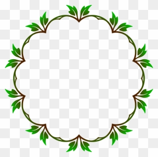 Plant,flora,leaf - Circle Design Patterns Flower Clipart