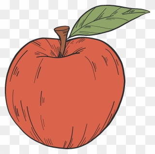 Red Apple Clipart - Pumpkin - Png Download