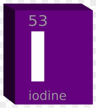 Square,area,purple - Transparent Iodine Periodic Table Clipart