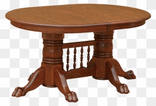 Round Chippendale Dining Table Clipart