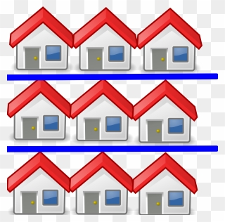 Clipart Houses Pdf - 9 Houses Clipart - Png Download
