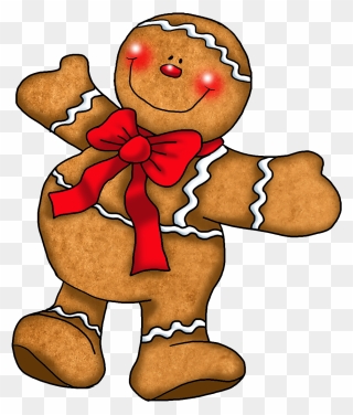 The Gingerbread Man Cookie Clip Art - Christmas Clipart Gingerbread Man - Png Download