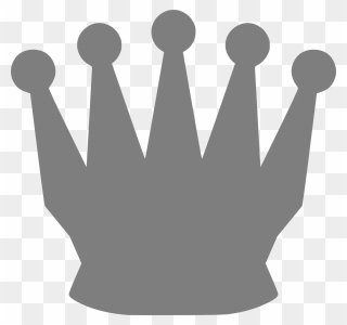 Royal Crown Clipart Black And White Jpg Free Drawing - Queen Chess Black Silhouette - Png Download