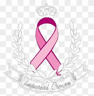 Side Drawing Crown Transparent Png Clipart Free Download - Cancer Ribbon