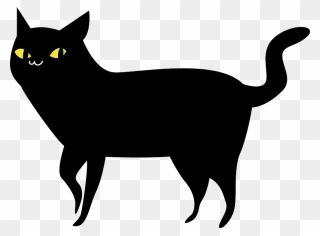 Black Cat Clipart - 黒 猫 イラスト 無料 - Png Download