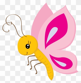 Cute Butterfly Clip Art - Png Download