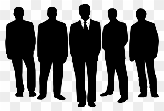 Men In Black Male Silhouette Drawing Clip Art - Managers Clip Art - Png Download