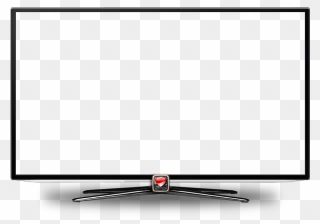 Laptop Background Clipart - Empty Tv Screen - Png Download