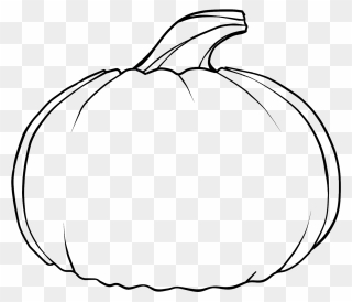 Blank Pumpkin Coloring Pages Clipart
