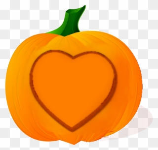 Top Down View Of A Pumpkin Clipart Png Stock Clipart - Love Pumpkin Transparent Png