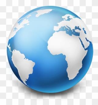 Globe Clip Art - World Logo Transparent Background - Png Download