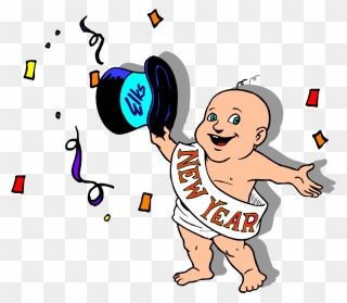 New Years Baby Clipart - Png Download