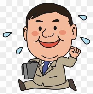 Head,thumb,pleased - Father Cartoon Go To Work Clipart