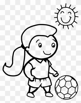 Transparent Play Soccer Clipart - Sports Colouring Pages For Kids - Png Download