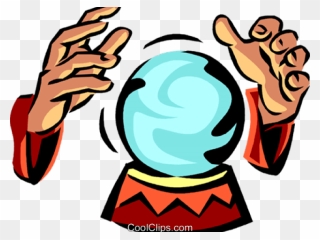 Crystal Ball Clipart - Crystal Ball Fortune Teller Cartoon - Png Download