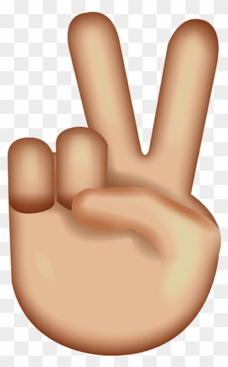 Peace Sign Emoji Transparent & Png Clipart Free Download - Emoji Peace Sign Png