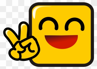 Peace Smiley - Smiley Face With Peace Sign Clipart