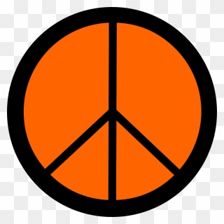 Orange Peace Symbol 12 Scallywag Peacesymbol - Bond Street Station Clipart