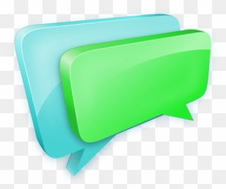 3d Chat Bubbles Vector Drawing - Png Chat Icon 3d Clipart