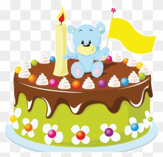 Glitter Clipart Birthday Cake - Cartoon Birthday Cake Animation - Png Download