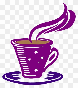 Cup Of Tea - Coffee Cup Purple Clipart - Png Download