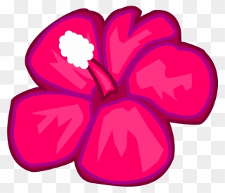 Hawaiian Flowers Clipart Pink - Png Download