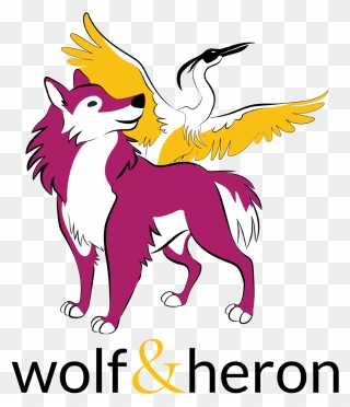 Wolf And The Heron Clipart