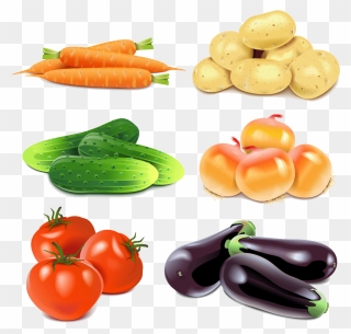 Vegetables Clipart Fresh Produce - 蔬菜 素材 - Png Download