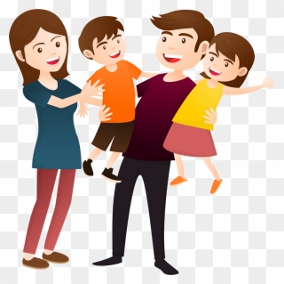 Happy Family Clipart Png Transparent Png