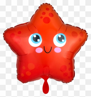 Starfish 17′′ Foil Balloon Clipart