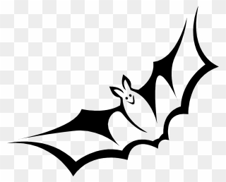 Black And White Bat Clipart - Png Download